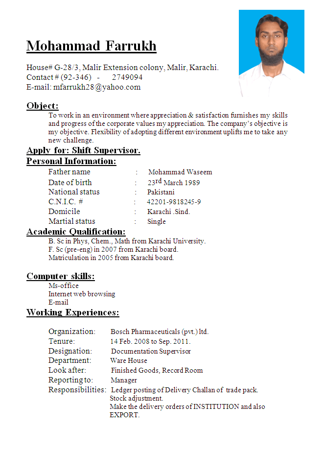 Shift Supervisor CV. Resume Review • ALL DOCS