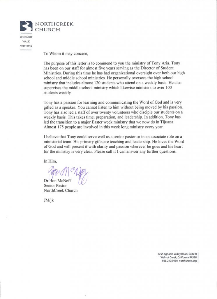 Reference Letter Sample • ALL DOCS